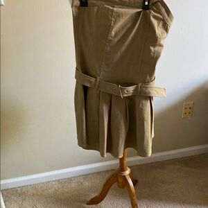 Love Fire khaki Strapless Dress